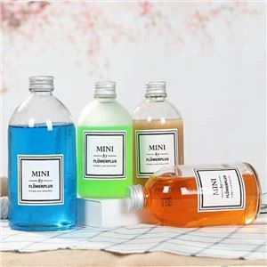 Botellas de bebidas de vidrio de escarcha