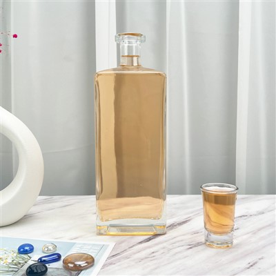 Botella de vidrio transparente de 750 ml